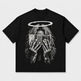 Black Money Halo gothic graphic T-shirt product image