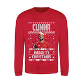 Matheus Cunha Christmas Jumper "Cunha Believe It's Christmas" - Manchester United Fan Gift