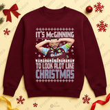 John McGinn Aston Villa Christmas Jumper – “It’s McGinning to Look a Lot Like Christmas” – Festive Jumper for AVFC Fans
