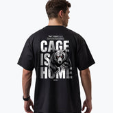 Fightfair Cage Is Home oversized T-shirt with bear back graphic