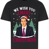 "We Wish You Emery Christmas" Unai Emery Christmas T-Shirt – Black or White