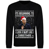 Arne Slot Christmas Jumper, "It's Beginning to Look a Slot Like Christmas" | Various Sizes & Colours | Great Gift For Liverpool Fans | Funny Football Gift