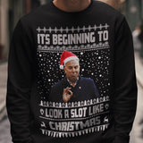 Arne Slot Christmas Jumper, "It's Beginning to Look a Slot Like Christmas" | Various Sizes & Colours | Great Gift For Liverpool Fans | Funny Football Gift