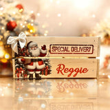 Personalized Wooden Santa Christmas Eve Box – Special Delivery