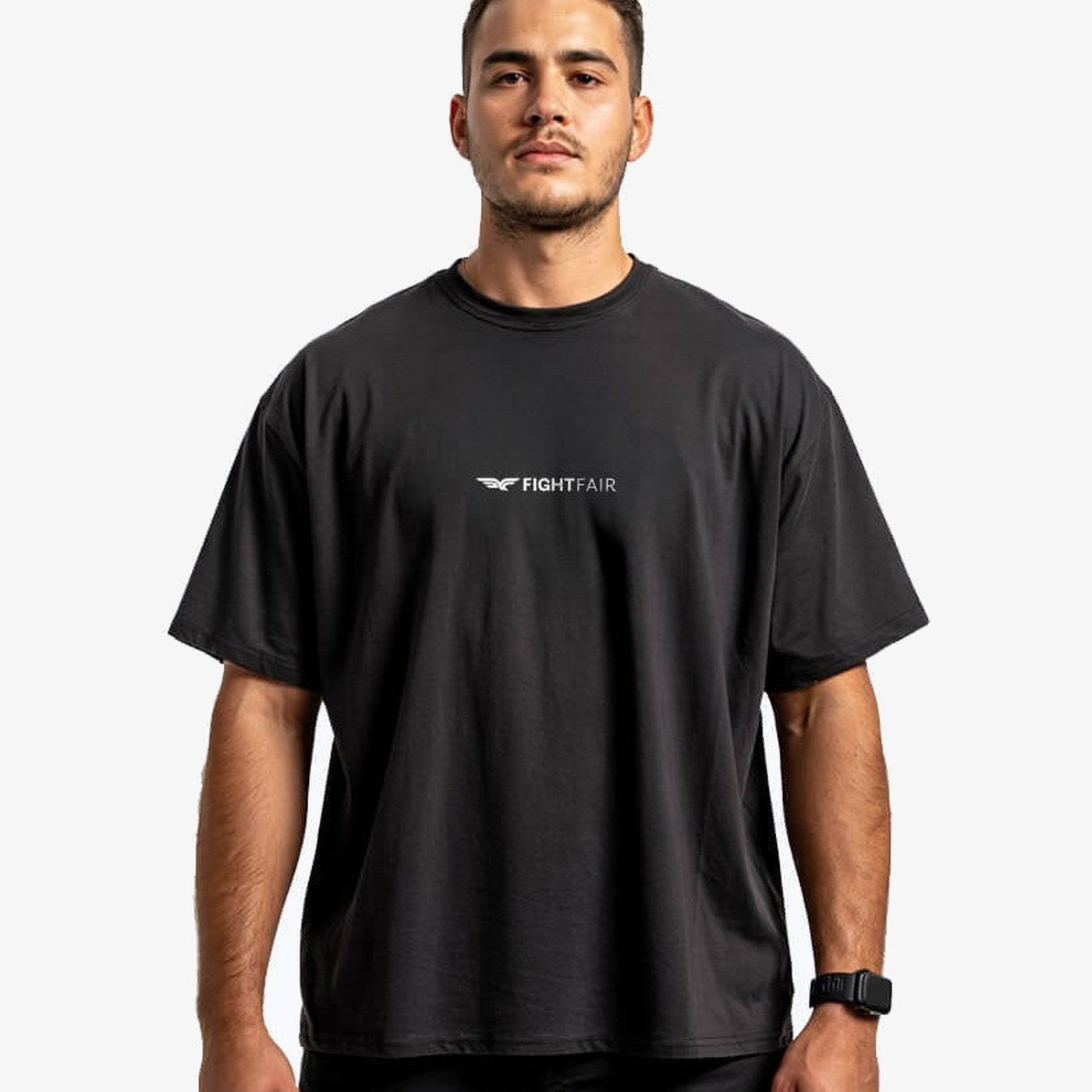 Black tshirt — Fightfair Live to Fight Oversized T-Shirt