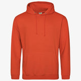 Burnt Orange hoodie — AWDis JH001 College Hoodie