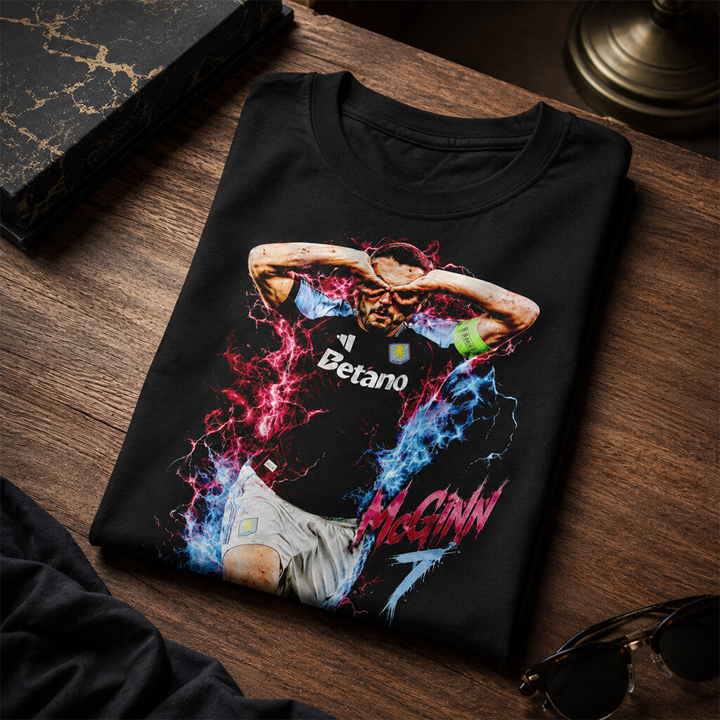 John McGinn celebration number 7 T-shirt design