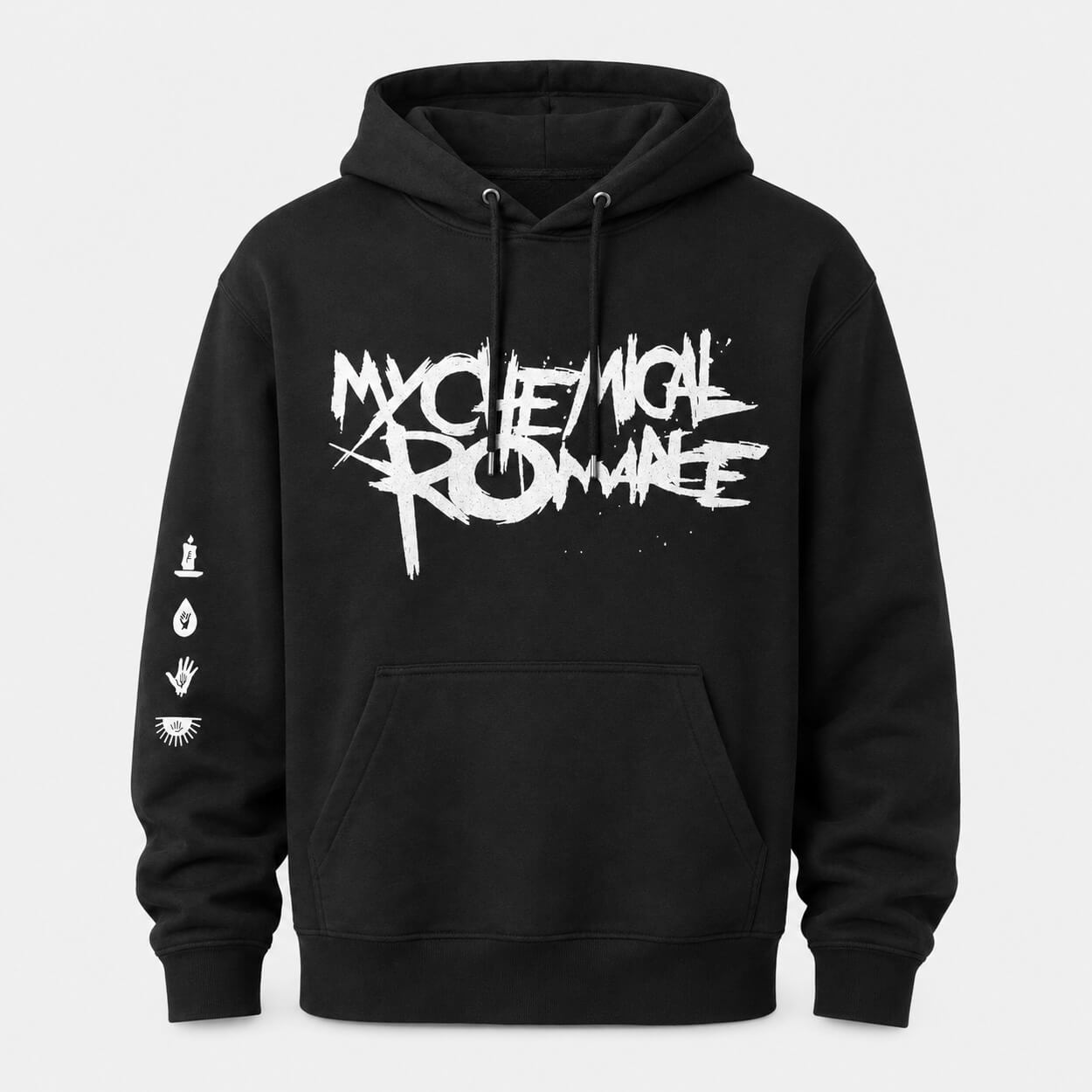 My Chemical Romance inspired black hoodie back print product image