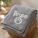 Large soft-touch pet blanket for dog bed or sofa