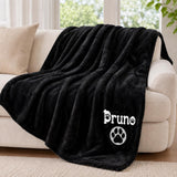 Navy personalised dog or cat blanket