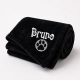 Soft-touch pet blanket size and care information