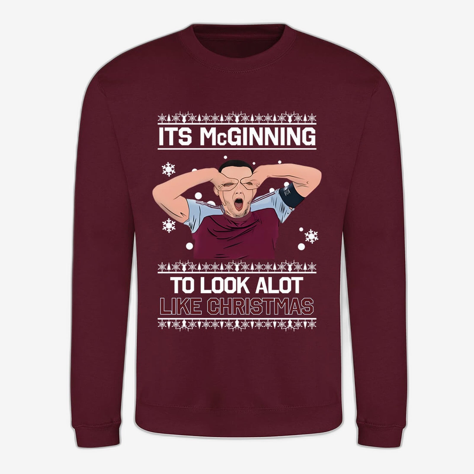 Kids John McGinn "It's McGinning to Look a Lot Like Christmas" Aston Villa Jumper