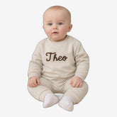 Personalised Baby Tracksuit | Embroidered Name Sweatshirt & Joggers