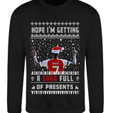 Bukayo Saka Christmas Jumper - "Hope I'm Getting a SAKA Full Of Presents" - Fun Gift for Arsenal FC Football Fans