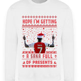 Bukayo Saka Christmas Jumper - "Hope I'm Getting a SAKA Full Of Presents" - Fun Gift for Arsenal FC Football Fans