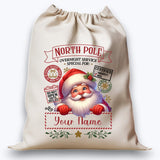 Customised DTF Printed Christmas Sack - Choose your Own Design & Name