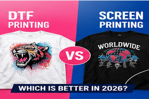 Comparison of DTF printing and screen printing on custom clothing