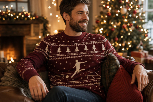 Burgundy Emery Christmas jumper from Printora