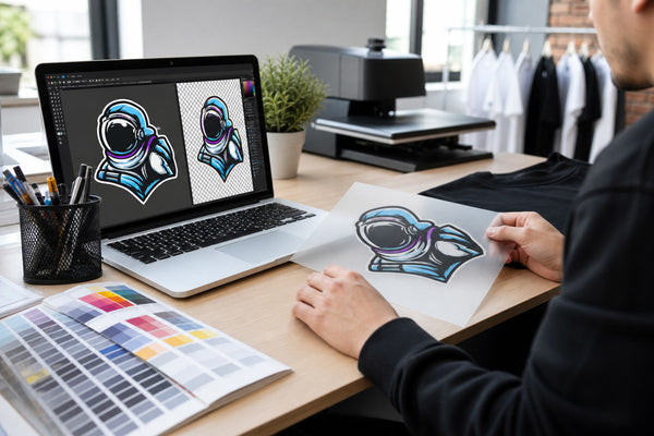 Preparing high resolution transparent artwork for DTF printing