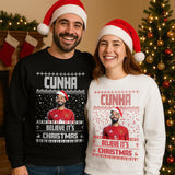Matheus Cunha Christmas football jumper lifestyle mockup