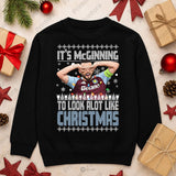 John McGinn Aston Villa Christmas Jumper – “It’s McGinning to Look a Lot Like Christmas” – Festive Jumper for AVFC Fans