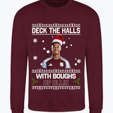 "Deck the Halls with Boughs of Ollie" Ollie Watkins Crew Neck Christmas Jumper