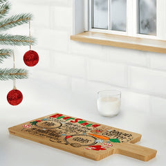 Dear Santa Treat Board – Bamboo Christmas Serving Tray