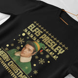 Elvis Presley Christmas Jumper  "Elfis Presley" Merry Christmas