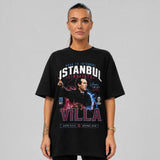 Villa Road To Istanbul T-Shirt | Unai Emery Inspired Claret Blue Football Final Shirt | Villa Fan Gift