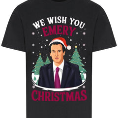 "We Wish You Emery Christmas" Unai Emery Christmas T-Shirt – Black or White