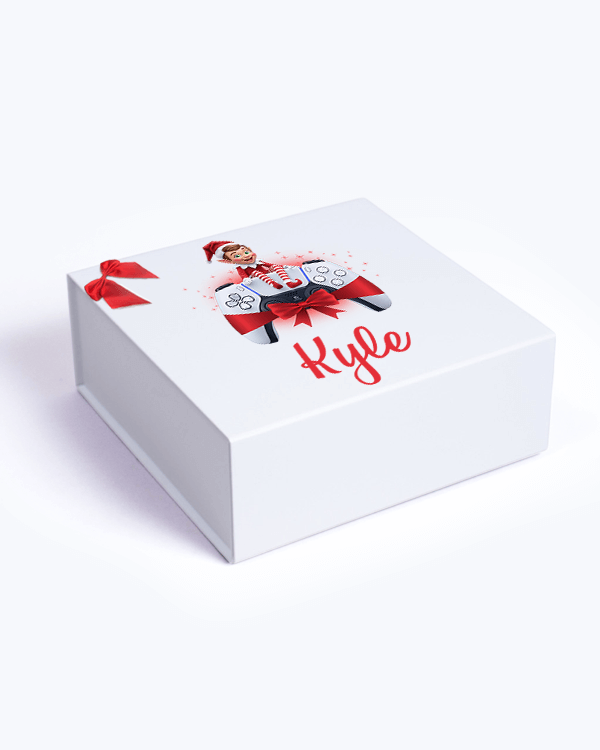 Personalized Christmas Eve Box with Gaming Elf