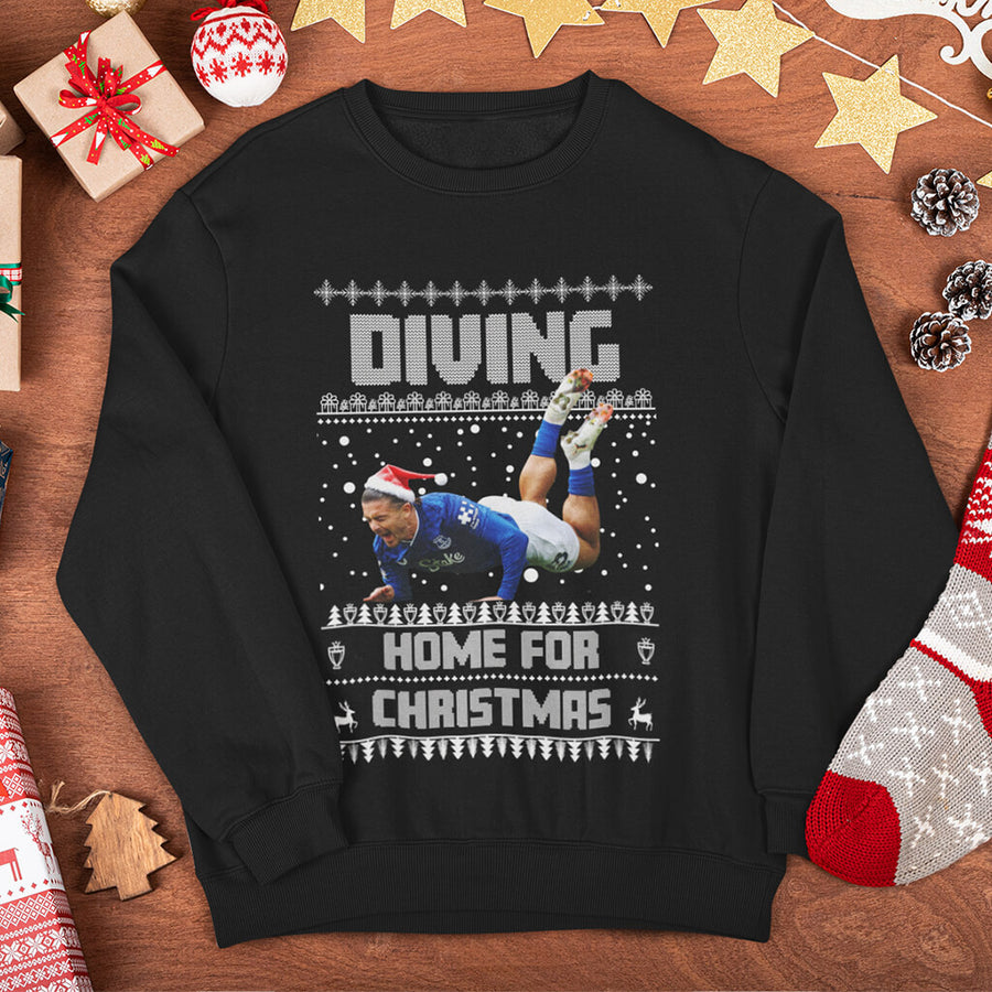 Jack Grealish Diving Home for Christmas football jumper lifestyle mockup
