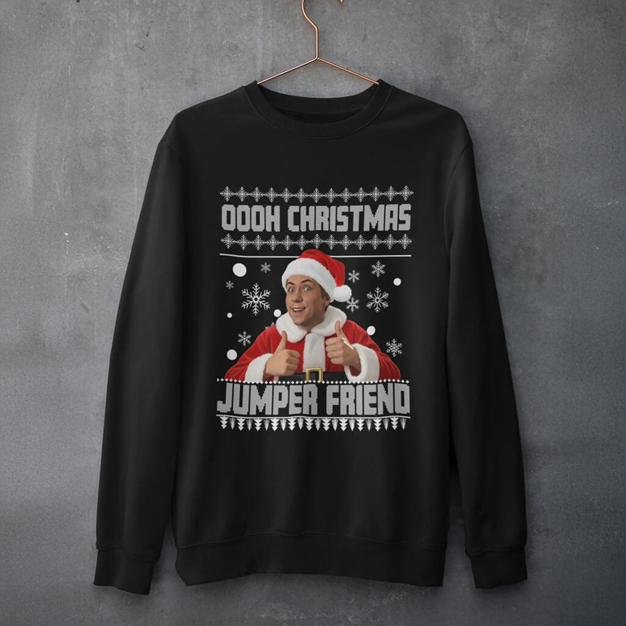 Black Inbetweeners Oooh Christmas Jumper Friend festive sweatshirt product image