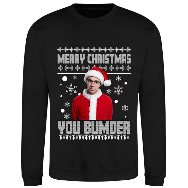 Will McKenzie Inbetweeners Christmas Jumper | Funny Inbetweeners Quote “Merry Christmas You Bumder” Christmas Sweater