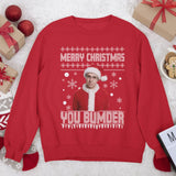 Will McKenzie Inbetweeners Christmas Jumper | Funny Inbetweeners Quote “Merry Christmas You Bumder” Christmas Sweater