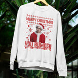 Will McKenzie Inbetweeners Christmas Jumper | Funny Inbetweeners Quote “Merry Christmas You Bumder” Christmas Sweater