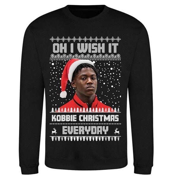 Kobbie Mainoo Christmas jumper – Oh I Wish It Could Kobbie Christmas Everyday