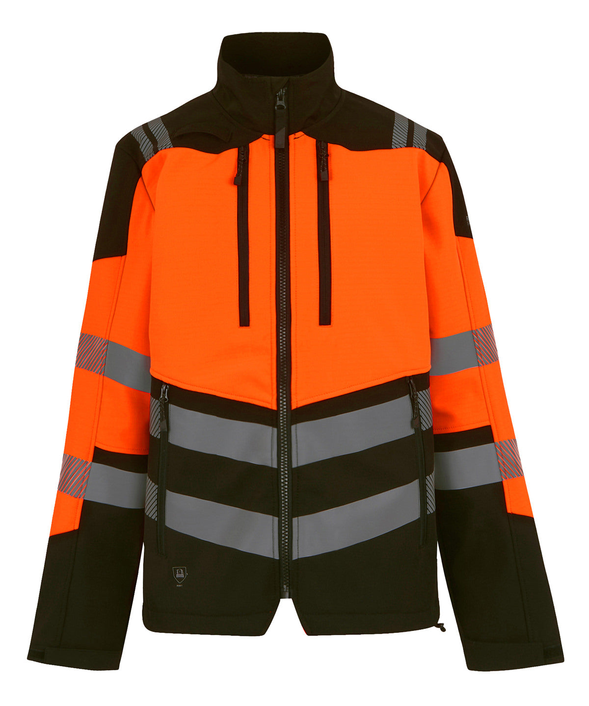 Hi-Vis X-Pro 3-layer softshell jacket (Class 2) – Black/Orange