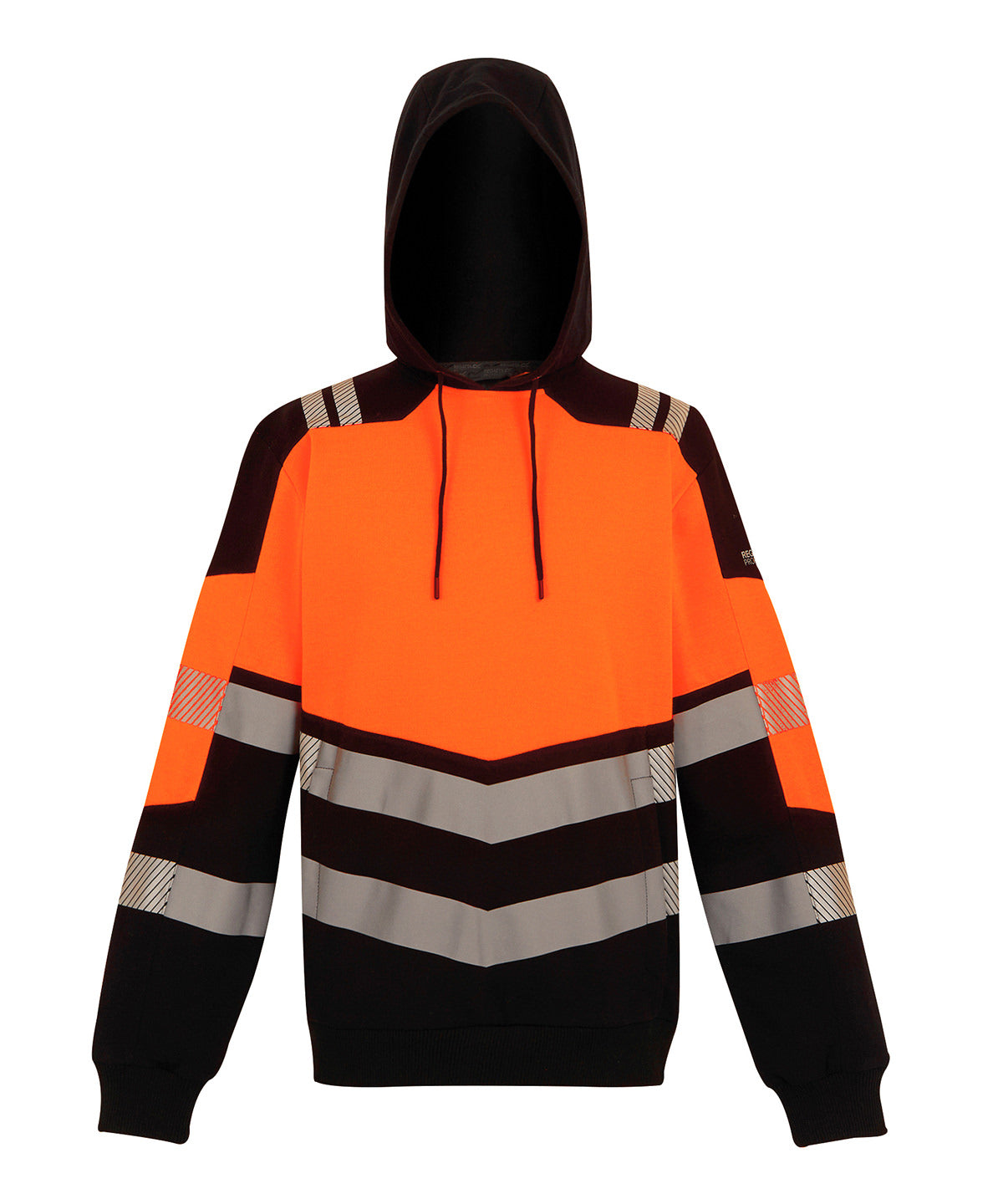 Hi-Vis X-Pro Hoodie (Class 2) – Black/Orange
