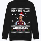 "Deck the Halls with Boughs of Ollie" Ollie Watkins Aston Villa | Kids Jumper | Children's Jumper