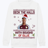 "Deck the Halls with Boughs of Ollie" Ollie Watkins Aston Villa | Kids Jumper | Children's Jumper