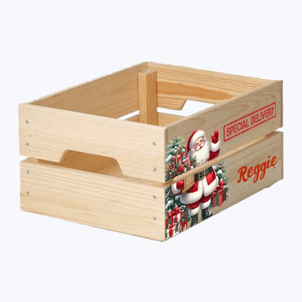 Personalized Wooden Santa Christmas Eve Box – Special Delivery