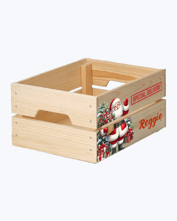 Personalized Wooden Santa Christmas Eve Box – Special Delivery