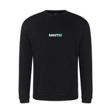 Black jumper, front view with ANT12 chest logo