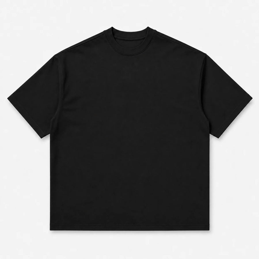 Deep Black AWDis AT003 240gsm heavyweight blank T-shirt