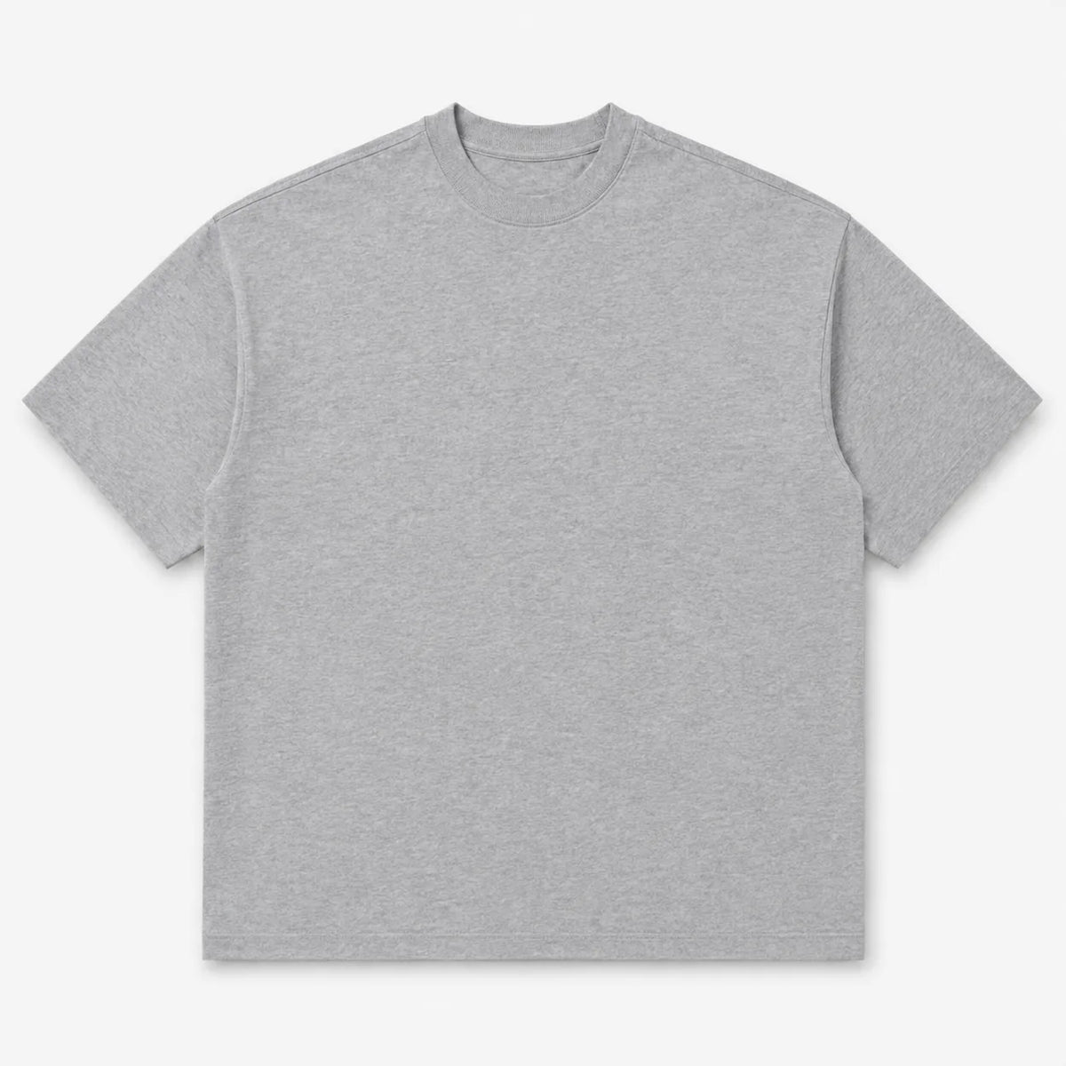 Heather Grey AWDis AT003 240gsm heavyweight blank T-shirt