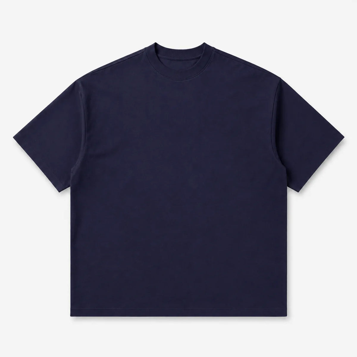 New French Navy AWDis AT003 240gsm heavyweight blank T-shirt