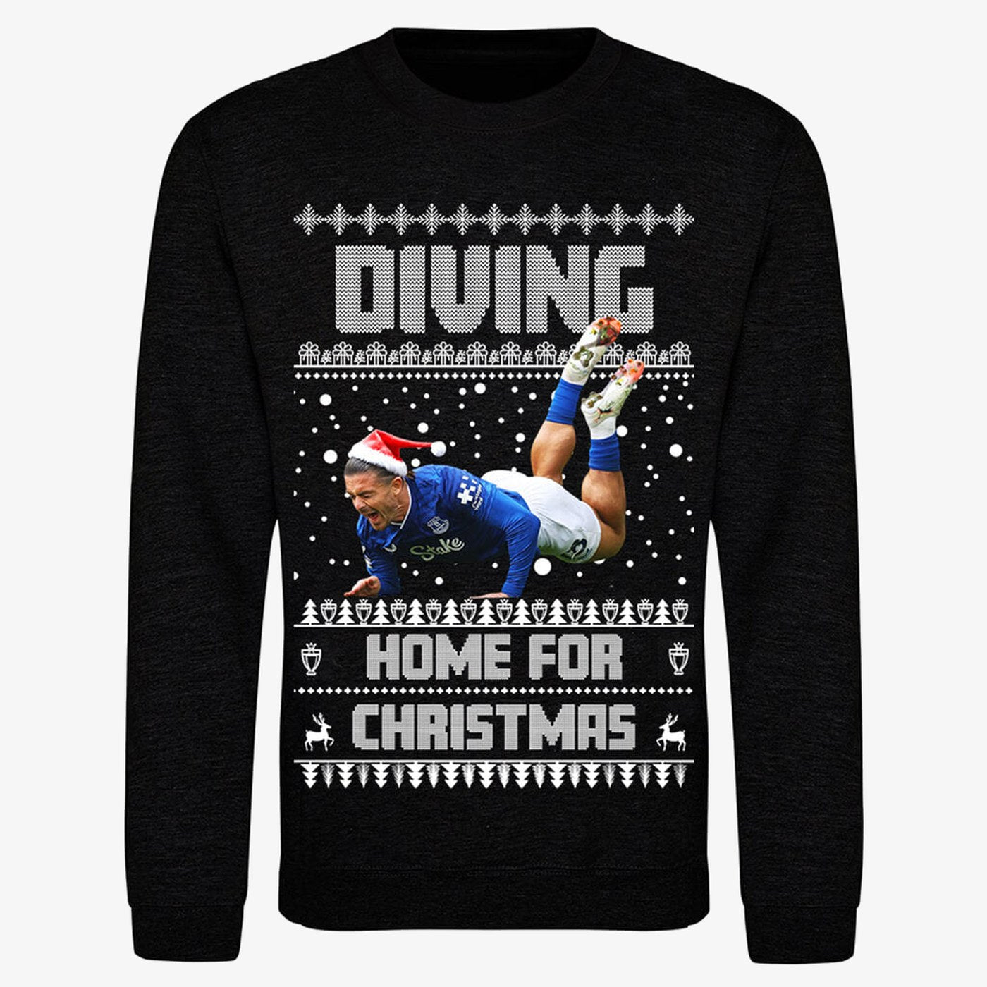 Black jumper — Jack Grealish “Diving Home for Christmas” Jumper | Funny Football Christmas Sweater | Unisex