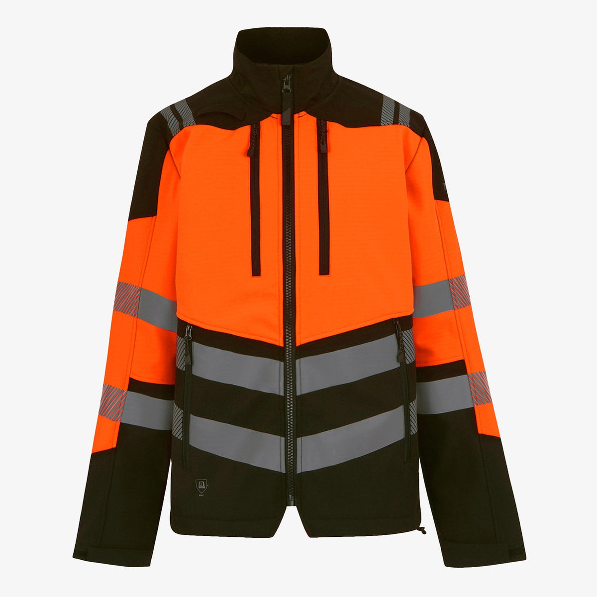 Black/Orange jacket — Hi-Vis X-Pro 3-layer softshell jacket (Class 2)