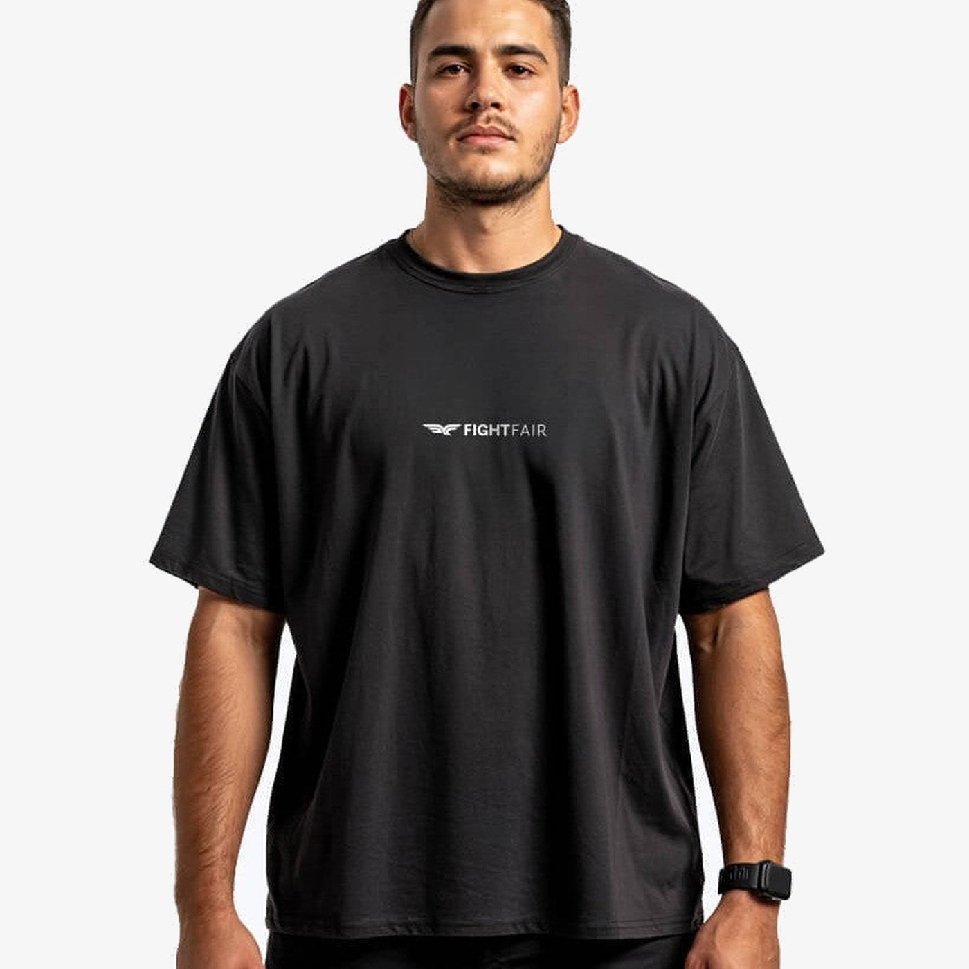 Black tshirt — Fightfair Cage Is Home Oversized T-Shirt
